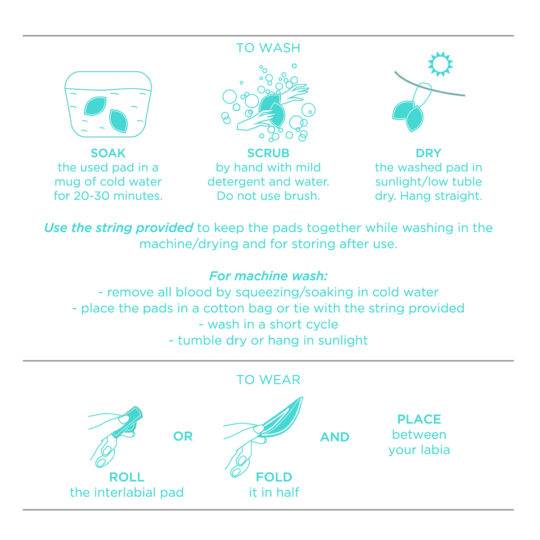 Avoid Messy Period LeakPocket SizeInterlabial Pad