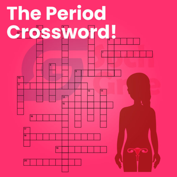 period tracker, period game, period crossword, period puzzle, menstruation game